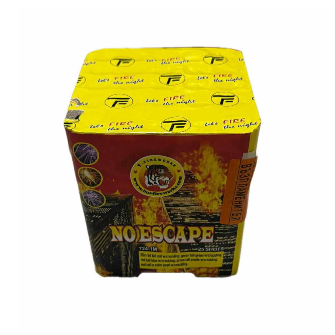 Baterie de artificii No Escape, 25 focuri, calibru 20